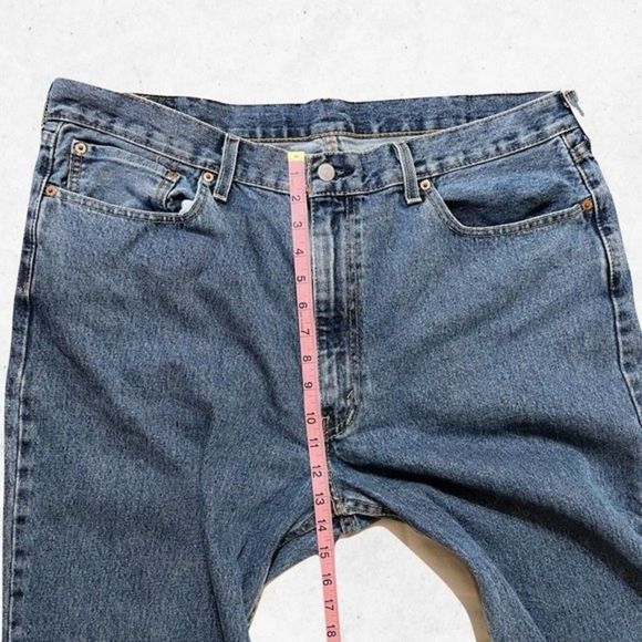 Levi's 550 Men Jeans‎ W40 L30 Denim Straight Leg Medium Wash Mid Rise Zipper - Picture 8 of 12